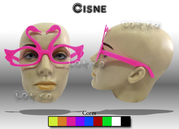 Óculos de festa cisne